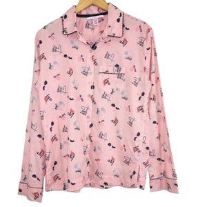 VICTORIA'S SECRET Love Graphic Pajama Top Size X-Small